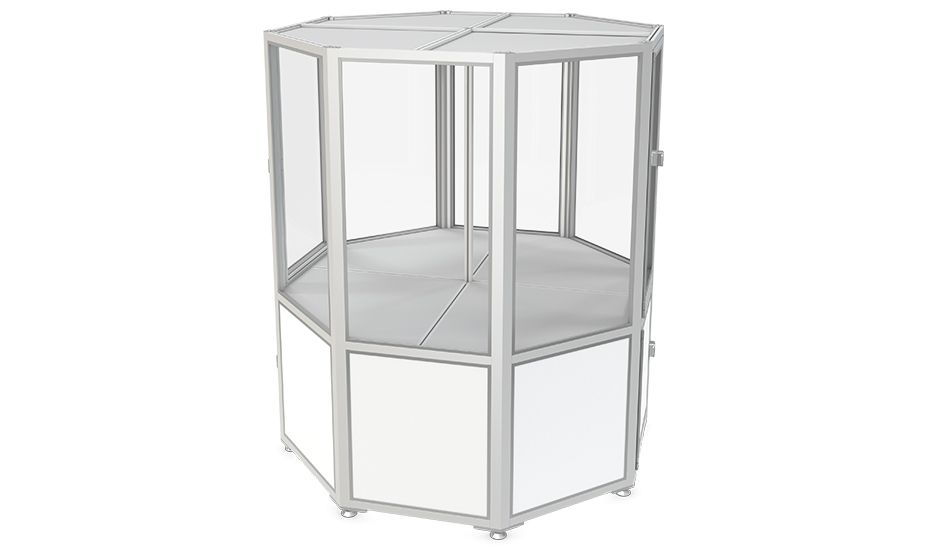 Compact cabin for rotatory applications